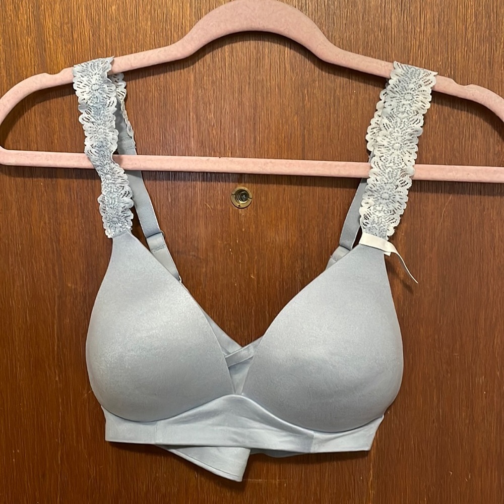 NWOT Aerie Real Sunnie Wireless Blossom Lace Strap Bra